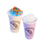 Image of two different Taro Shakes